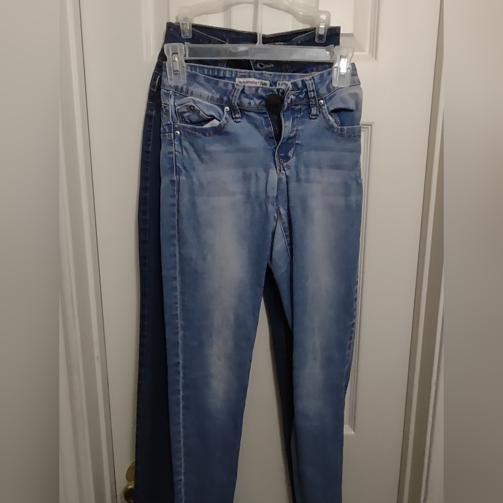 Two pair skinny jeans